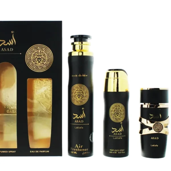 Gift Set Asad EDP Lattafa For Men 3 Pcs