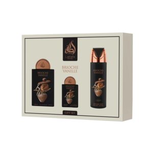 Gift Set Brioche Vanille Lattafa Unisex (3 PCS)